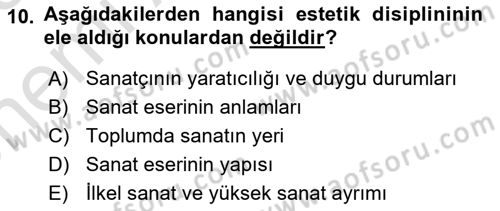 Türkiye´de Felsefenin Gelişimi 2 Dersi 2024 - 2025 Yılı (Vize) Ara Sınav Soruları 10. Soru