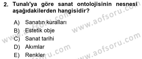 Türkiye´de Felsefenin Gelişimi 2 Dersi 2024 - 2025 Yılı (Vize) Ara Sınav Soruları 2. Soru