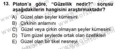 Dil Felsefesi Dersi 2012 - 2013 Yılı (Vize) Ara Sınav Soruları 13. Soru