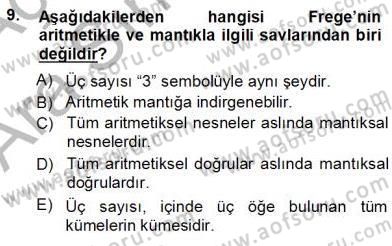 Dil Felsefesi Dersi 2012 - 2013 Yılı (Vize) Ara Sınav Soruları 9. Soru