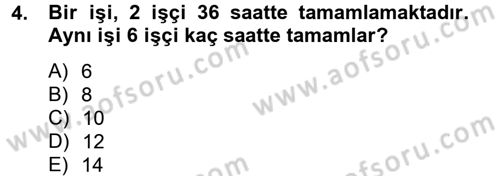Finans Matematiği Dersi 2012 - 2013 Yılı (Vize) Ara Sınav Soruları 4. Soru