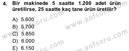 Finans Matematiği Dersi 2014 - 2015 Yılı (Vize) Ara Sınav Soruları 4. Soru