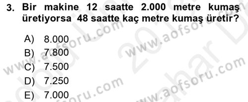 Finans Matematiği Dersi 2018 - 2019 Yılı (Vize) Ara Sınav Soruları 3. Soru