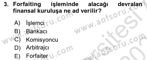 Finansal Yönetim 2 Dersi 2024 - 2025 Yılı (Vize) Ara Sınav Soruları 3. Soru