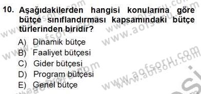 Girişim Finansmanı Dersi 2012 - 2013 Yılı (Vize) Ara Sınav Soruları 10. Soru