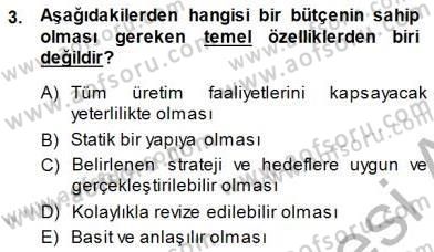 Girişim Finansmanı Dersi 2014 - 2015 Yılı (Final) Dönem Sonu Sınav Soruları 3. Soru