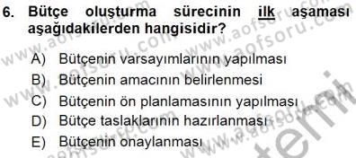 Girişim Finansmanı Dersi 2015 - 2016 Yılı (Vize) Ara Sınav Soruları 6. Soru