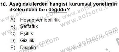 Girişim Finansmanı Dersi 2015 - 2016 Yılı (Final) Dönem Sonu Sınav Soruları 10. Soru