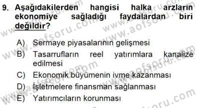 Girişim Finansmanı Dersi 2015 - 2016 Yılı (Final) Dönem Sonu Sınav Soruları 9. Soru