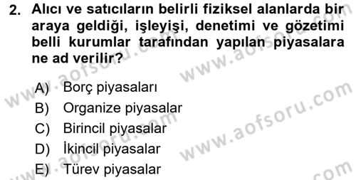 Girişim Finansmanı Dersi 2016 - 2017 Yılı 3 Ders Sınav Soruları 2. Soru