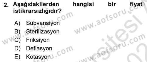 Girişim Finansmanı Dersi 2023 - 2024 Yılı (Final) Dönem Sonu Sınav Soruları 2. Soru