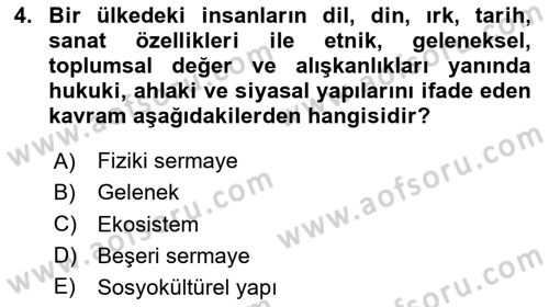Girişim Finansmanı Dersi 2024 - 2025 Yılı (Vize) Ara Sınav Soruları 4. Soru