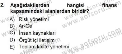 Spor Finansmanı Dersi 2012 - 2013 Yılı (Final) Dönem Sonu Sınav Soruları 2. Soru