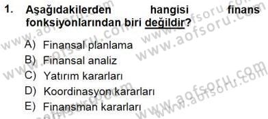 Spor Finansmanı Dersi 2013 - 2014 Yılı (Final) Dönem Sonu Sınav Soruları 1. Soru