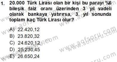 Spor Finansmanı Dersi 2013 - 2014 Yılı Tek Ders Sınav Soruları 1. Soru