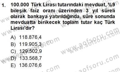 Spor Finansmanı Dersi Ara Sınavı Deneme Sınav Soruları 1. Soru