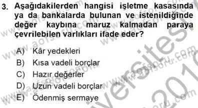 Spor Finansmanı Dersi 2015 - 2016 Yılı (Final) Dönem Sonu Sınav Soruları 3. Soru