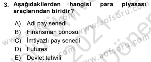 Spor Finansmanı Dersi 2021 - 2022 Yılı (Final) Dönem Sonu Sınav Soruları 3. Soru