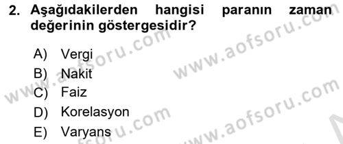 Spor Finansmanı Dersi 2023 - 2024 Yılı (Final) Dönem Sonu Sınav Soruları 2. Soru