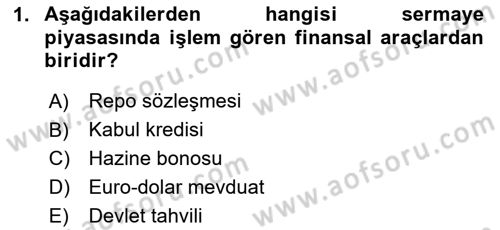 Spor Finansmanı Dersi 2023 - 2024 Yılı Yaz Okulu Sınav Soruları 1. Soru