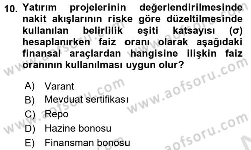 Spor Finansmanı Dersi 2023 - 2024 Yılı Yaz Okulu Sınav Soruları 10. Soru