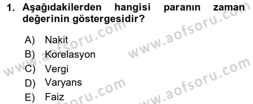 Spor Finansmanı Dersi 2024 - 2025 Yılı (Vize) Ara Sınav Soruları 1. Soru
