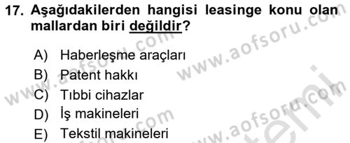 Spor Finansmanı Dersi 2024 - 2025 Yılı (Vize) Ara Sınav Soruları 17. Soru