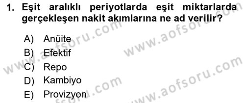 Spor Finansmanı Dersi 2024 - 2025 Yılı (Final) Dönem Sonu Sınav Soruları 1. Soru