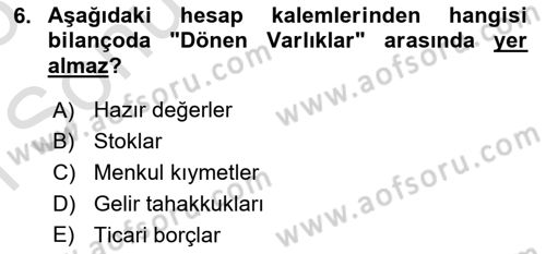 Spor Finansmanı Dersi 2024 - 2025 Yılı (Final) Dönem Sonu Sınav Soruları 6. Soru