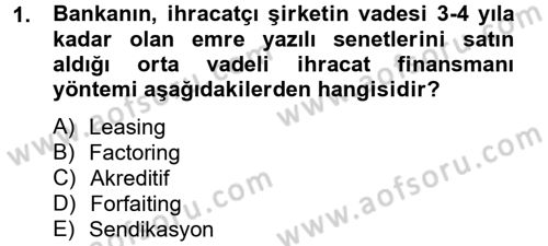 Finansal Yönetim 2 Dersi 2012 - 2013 Yılı (Vize) Ara Sınavı 1. Soru