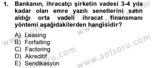 Finansal Yönetim 2 Dersi 2014 - 2015 Yılı (Final) Dönem Sonu Sınav Soruları 1. Soru