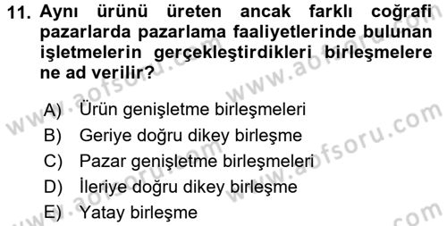 Finansal Yönetim 2 Dersi 2015 - 2016 Yılı (Final) Dönem Sonu Sınav Soruları 11. Soru
