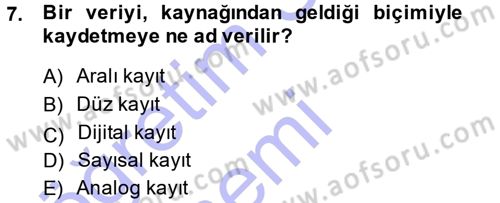 Temel Fotoğrafçılık Dersi Ara Sınavı Deneme Sınav Soruları 7. Soru