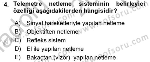 Temel Fotoğrafçılık Dersi 2016 - 2017 Yılı 3 Ders Sınav Soruları 4. Soru