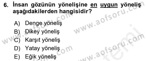 Temel Fotoğrafçılık Dersi 2017 - 2018 Yılı 3 Ders Sınav Soruları 6. Soru
