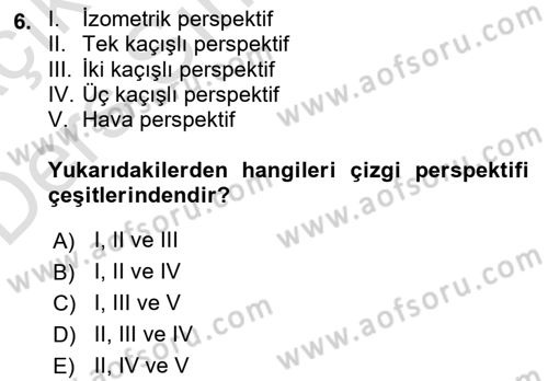 Temel Fotoğrafçılık Dersi 2018 - 2019 Yılı 3 Ders Sınav Soruları 6. Soru
