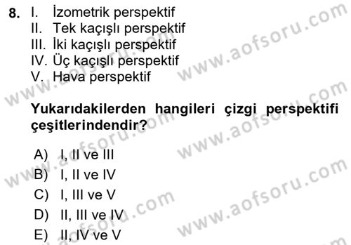 Temel Fotoğrafçılık Dersi 2018 - 2019 Yılı Yaz Okulu Sınav Soruları 8. Soru
