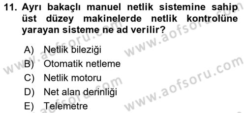 Temel Fotoğrafçılık Dersi 2020 - 2021 Yılı Yaz Okulu Sınav Soruları 11. Soru