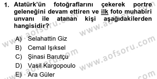Temel Fotoğrafçılık Dersi 2023 - 2024 Yılı (Vize) Ara Sınav Soruları 1. Soru