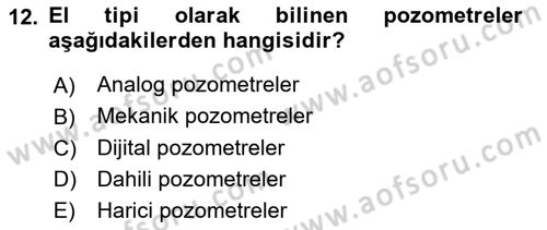 Temel Fotoğrafçılık Dersi 2023 - 2024 Yılı (Vize) Ara Sınavı 12. Soru