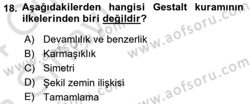 Temel Fotoğrafçılık Dersi 2023 - 2024 Yılı (Vize) Ara Sınav Soruları 18. Soru