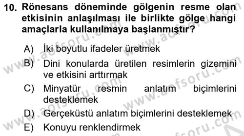 Temel Fotoğrafçılık Dersi 2025 - 2026 Yılı (Vize) Ara Sınav Soruları 10. Soru