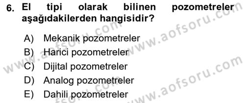 Temel Fotoğrafçılık Dersi 2025 - 2026 Yılı Yaz Okulu Sınav Soruları 6. Soru