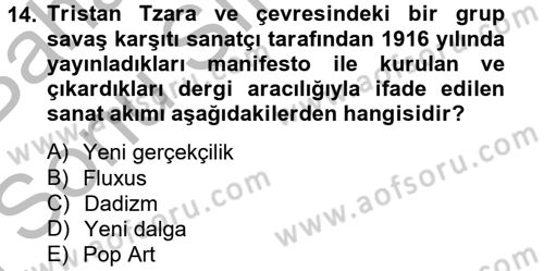Hareketli Görüntünün Tarihi Dersi 2012 - 2013 Yılı (Final) Dönem Sonu Sınav Soruları 14. Soru