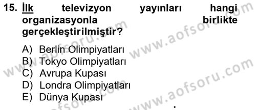 Hareketli Görüntünün Tarihi Dersi 2012 - 2013 Yılı (Final) Dönem Sonu Sınav Soruları 15. Soru