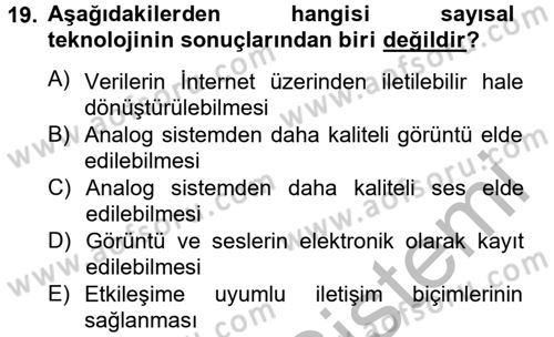 Hareketli Görüntünün Tarihi Dersi 2012 - 2013 Yılı (Final) Dönem Sonu Sınav Soruları 19. Soru