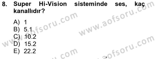 Hareketli Görüntünün Tarihi Dersi 2012 - 2013 Yılı (Final) Dönem Sonu Sınav Soruları 8. Soru