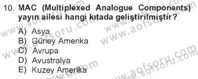 Hareketli Görüntünün Tarihi Dersi 2012 - 2013 Yılı Tek Ders Sınav Soruları 10. Soru