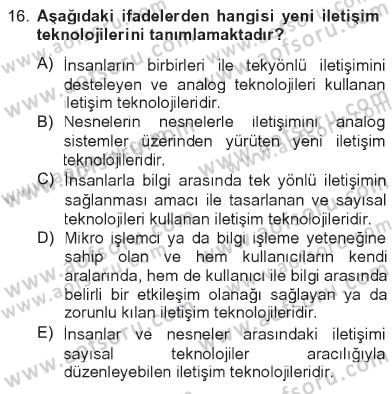 Hareketli Görüntünün Tarihi Dersi 2012 - 2013 Yılı Tek Ders Sınav Soruları 16. Soru