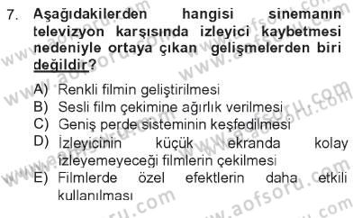 Hareketli Görüntünün Tarihi Dersi 2012 - 2013 Yılı Tek Ders Sınav Soruları 7. Soru